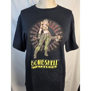 Bombshell Miniatures Maelee The Mechanic Adventure Battle Game Shirt Size M